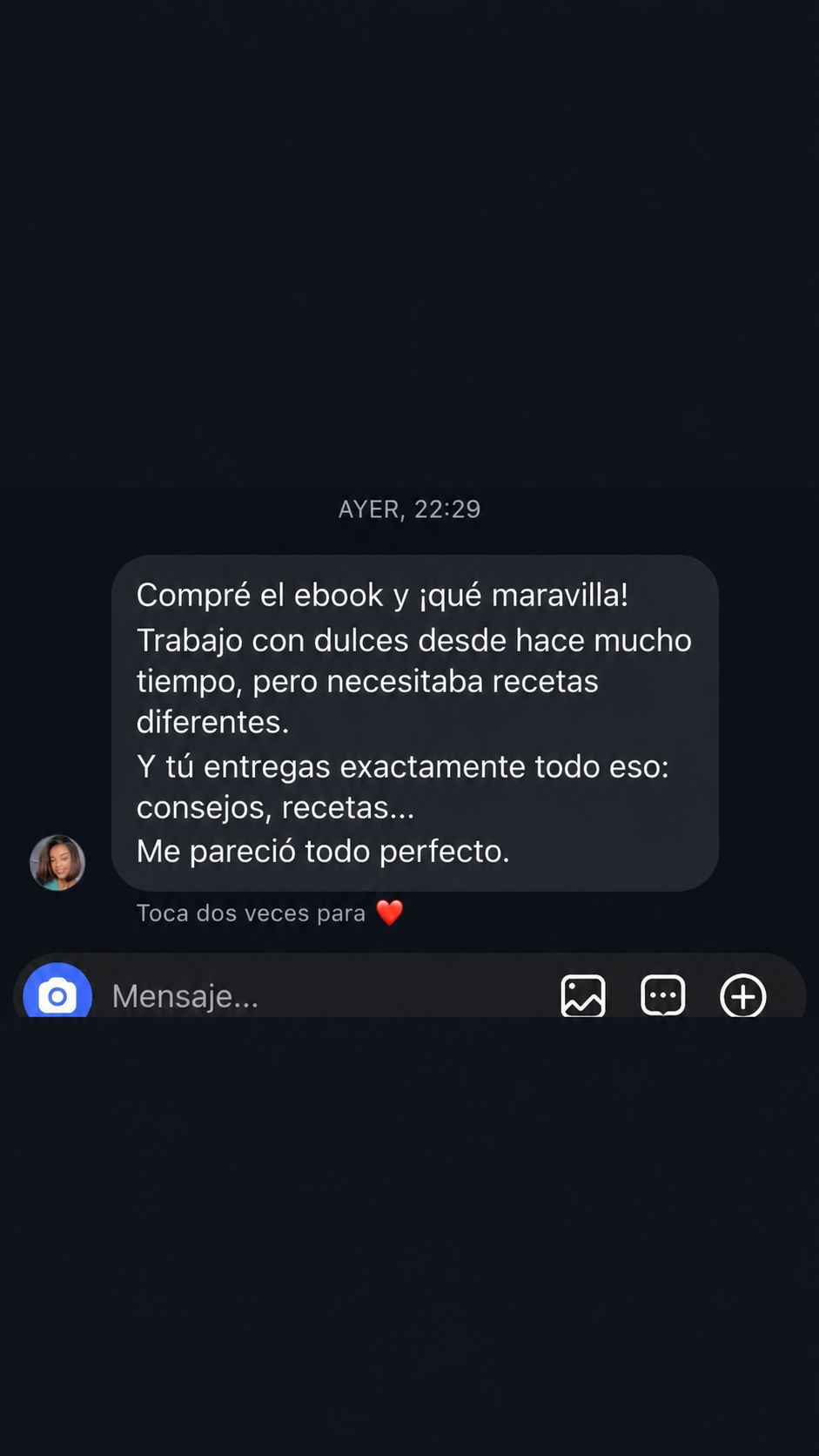 Testimonio real de alumna 1